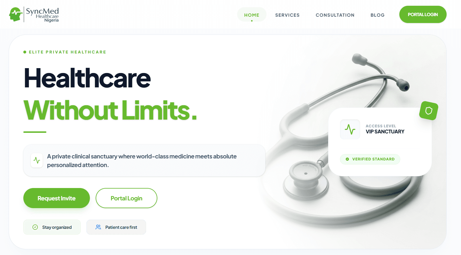 SyncMed healthcare portal
